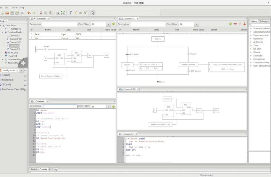 IDE Design for PLC