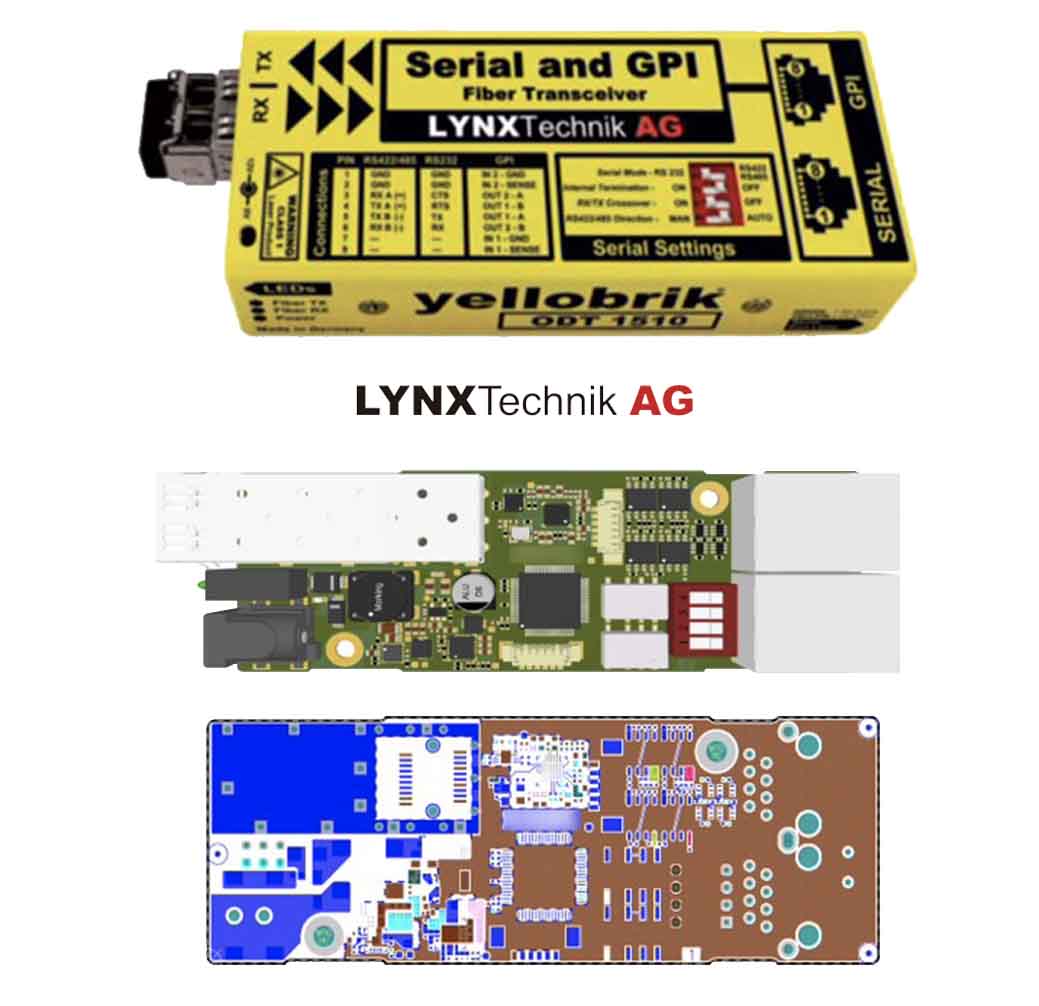 Firmware development for serial and GPI fibre transceiver