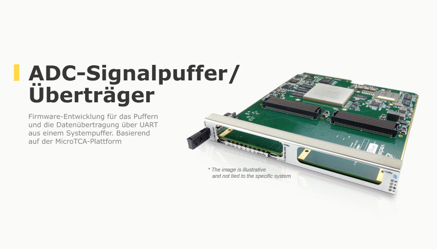 Software-Entwicklung für ADC-Signalpuffer/Überträger